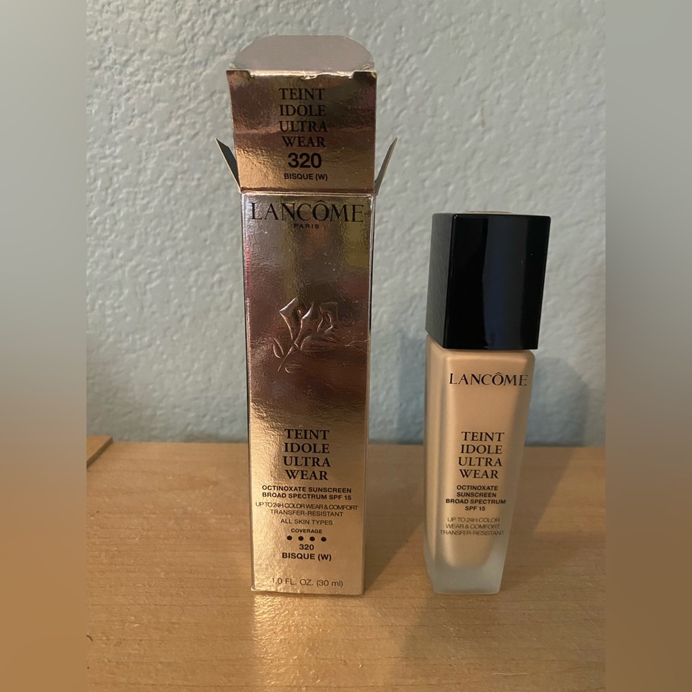 NEW LANCOME TEINT IDOLE ULTRA 320 BISQUE (W) LIQUID FOUNDATION 24H BROAD SPF 15